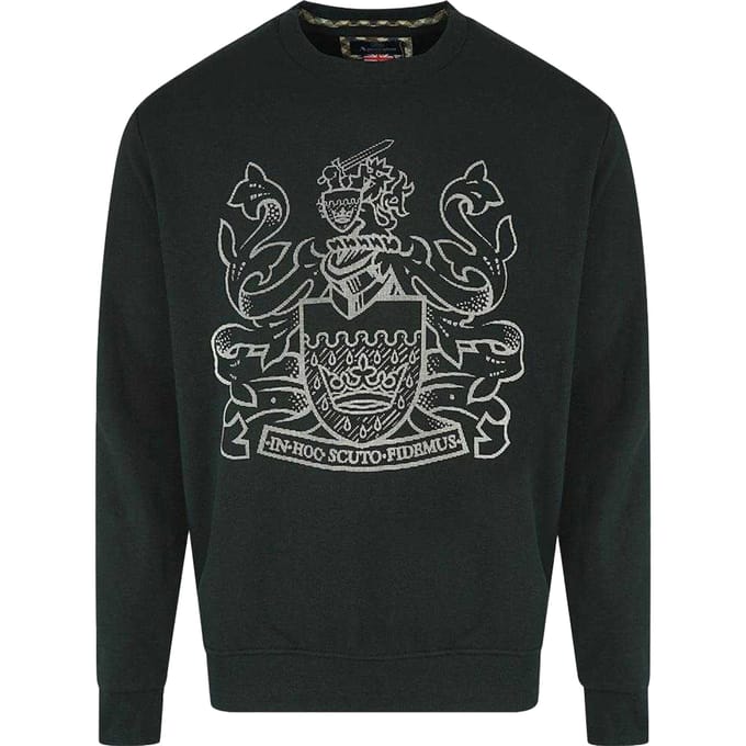 Aquascutum Heren Aldis Pixel Logo Sweatshirt (Zwart)