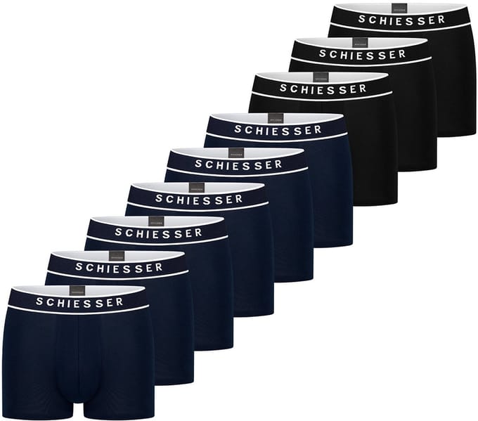 Schiesser Heren retro short / pant 9 pack 95/5 Organic Cotton