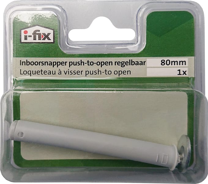 I-FIX inboorsnapper magneetsnapper "push-to-open " | regelbaar | 80 mm