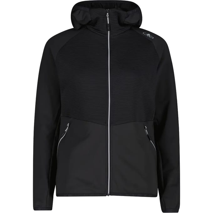 Dames hoodie met rits CMP Grid Tech Micro
