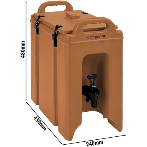 GGM Gastro Thermo Getränkebehälter - 9 Liter - mit Ablasshahn & Tragegriffe
