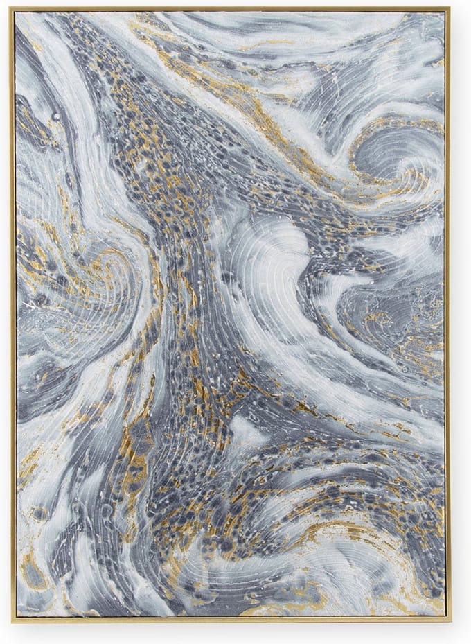 Art for the Home Canvas Geschilderde Details Marmer Effect 70x50cm