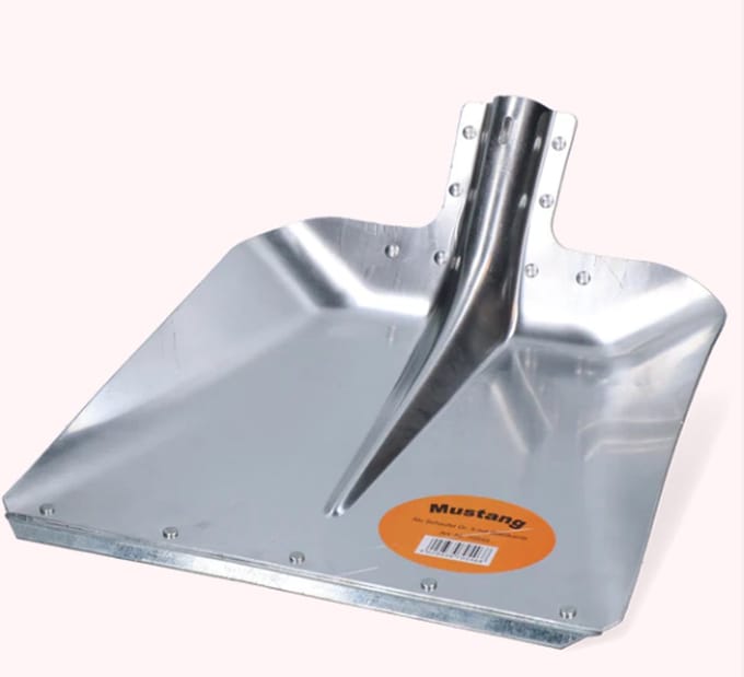 Schop Mustang aluminium los, 33 cm breed
