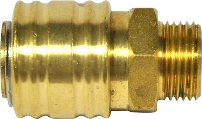 SW-Stahl 25081L perslucht eenhandsnelkoppeling DN 7, 2 buitendraad 1/2"