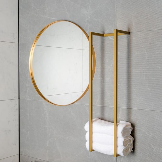 FugaFlow Efficiente Acces Handdoekrek - 95x25x20cm - Glans Goud