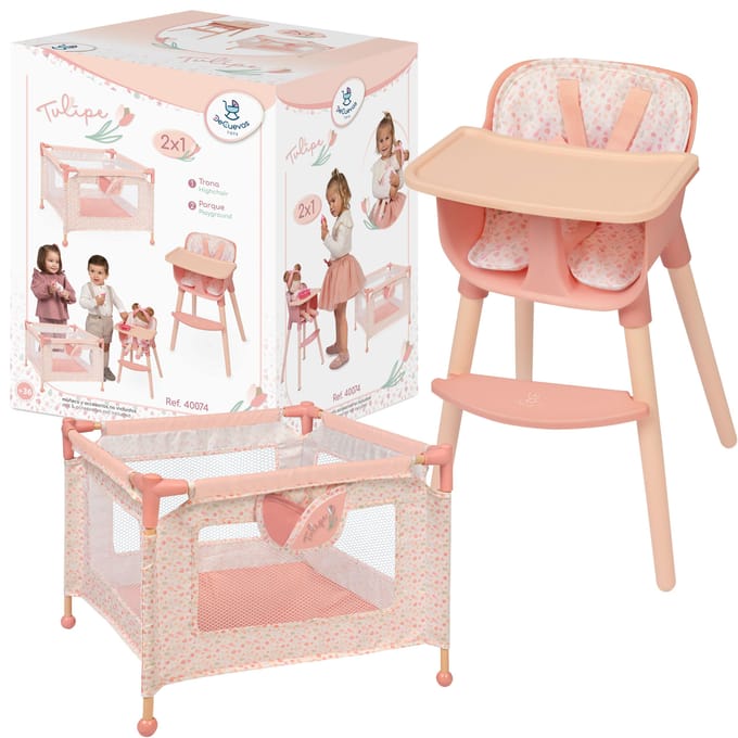 DeCuevas Toys 2-in-1 Kinderstoel en Babybed 40074