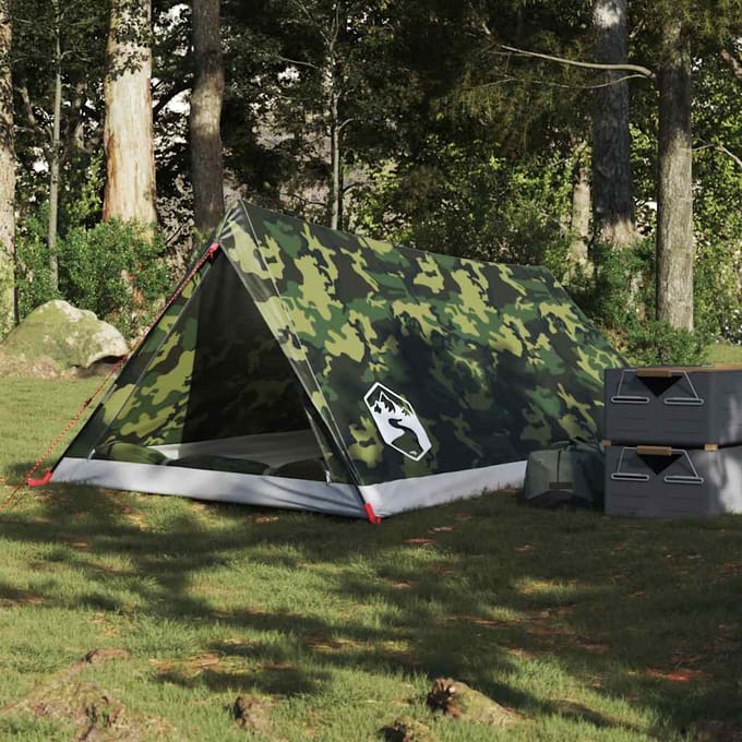 Vidaxl Tente de Camping, 2 Personnes, Camouflage, Imperméable