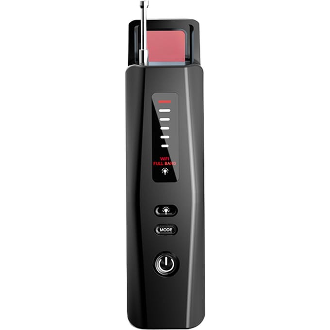 Draagbare Draadloze Camera Detector RF Detector GPS Tracker 6-Niveau Gevoeligheidsaanpassing Ingebouwd zwart