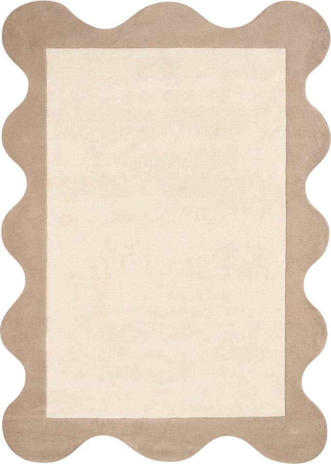 SANGHAR - Vloerkleed - Beige - 160 x 230 cm - Wol