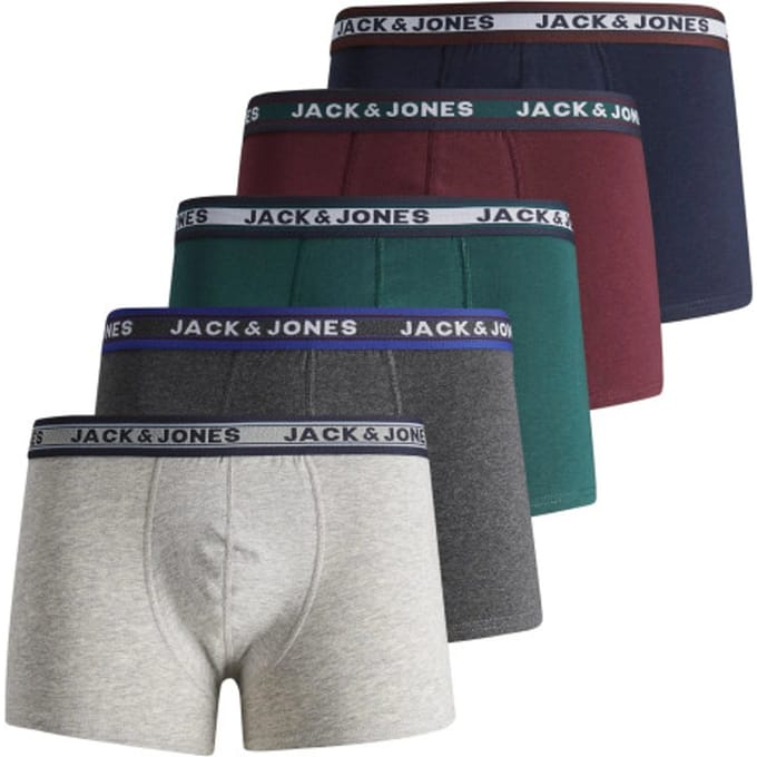 JACK&JONES ACCESSORIES JACBLACK TRUNKS 5 PACK LTN Heren Onderbroek  - Maat L