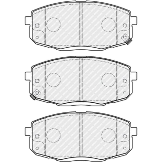 Remblokset FERODO FDB4985, voor