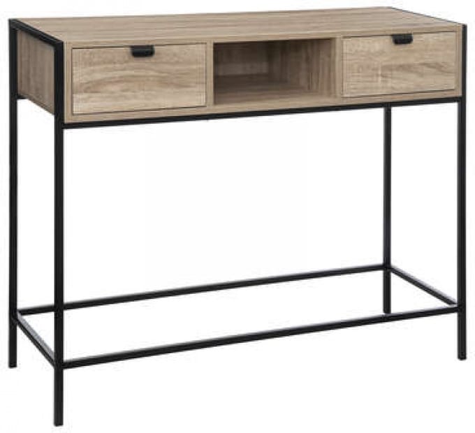 5five Aliaj Console Tafel - Eiken, 100 x 35 x 80 cm