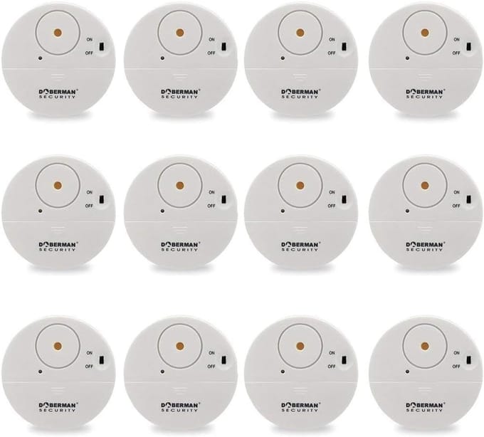 Raamalarm - Beveiligingssensor - Inbraakpreventie - Luid 100dB alarm - 7x7cm