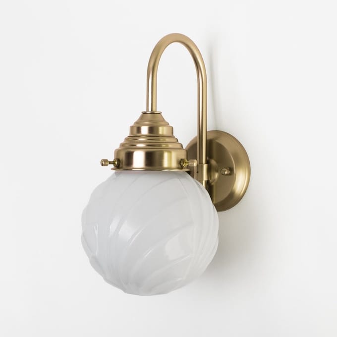 Wandlamp Swingbulb Meander Brons - Art Deco Trade