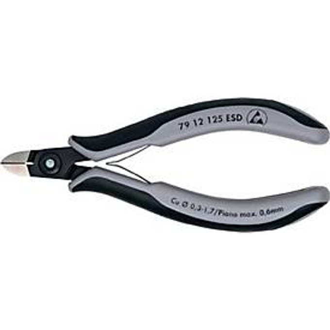 KNIP zijkniptang 7912, le 125mm, afwerking gebruineerd, ge\xefsoleerd