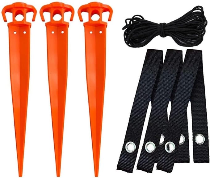 Boomsteun Ankerset - Boomstabilisator - Jonge Bomen Steunen - Robuuste Constructie - 12 Inch - Zoals Afgebeeld