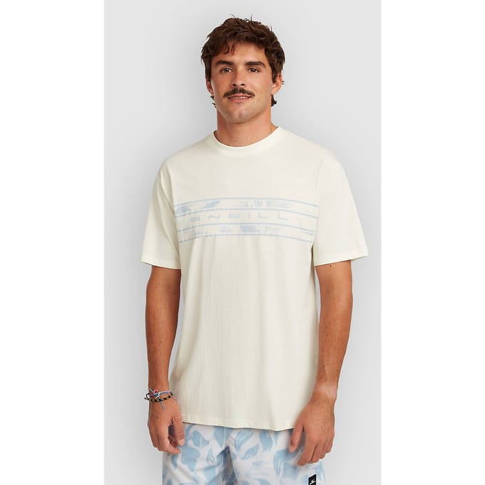 O'Neill Flower Stripe T-Shirt wit