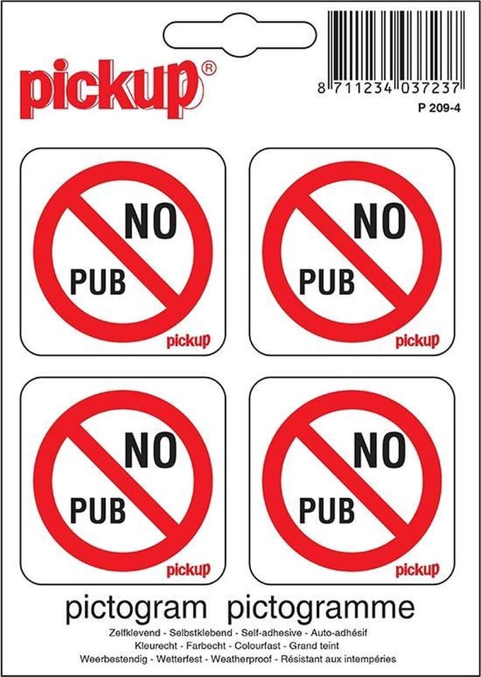 Pickup Mini Pictogram 4,7x4,7 cm - No pub