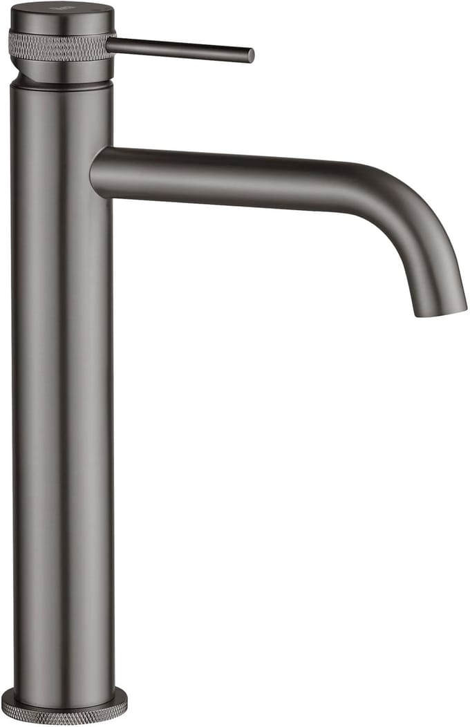 Rea - Lungo Grip High - Wastafelkraan - Grijs - 9,5X5X28Cm