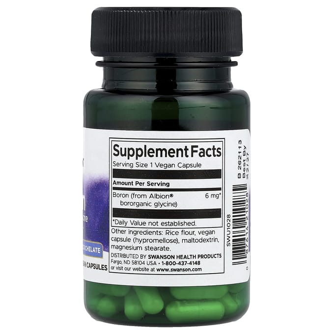 Albion® Bore, 6 mg, 60 gélules végétales