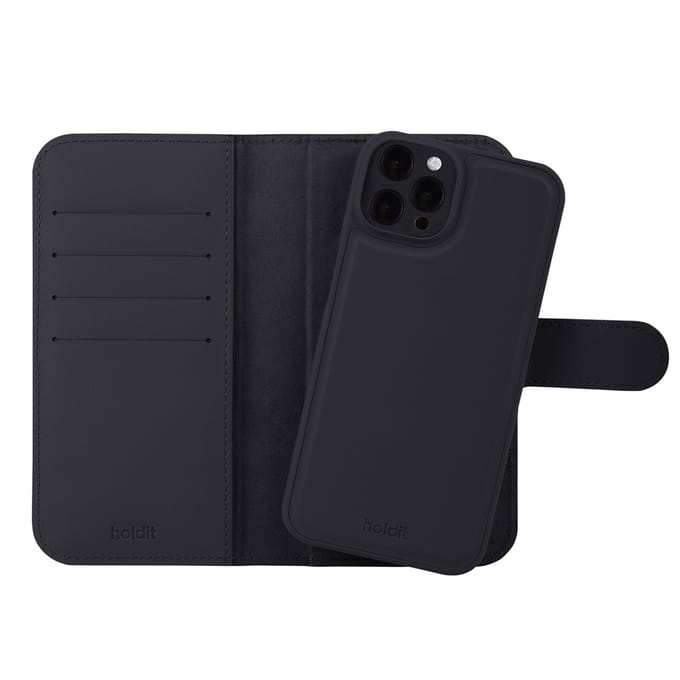 Holdit Wallet Case Magnet Plus geschikt voor Apple iPhone 12 (Pro) - Zwart