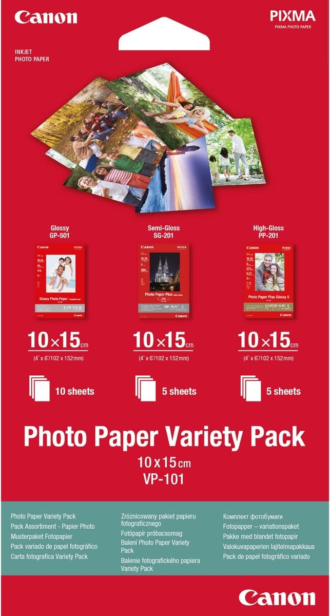 Canon Variety Pack VP101 - 100 x 150 mm  - 15 vellen
