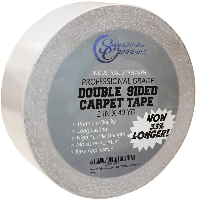Extra Sterke Dubbelzijdige Tapijttape 5cm x 40m - Industriële Kwaliteit