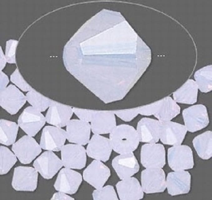 Swarovski Elements, 36 stuks Xilion Bicone kralen (5328), 6mm, violet opal