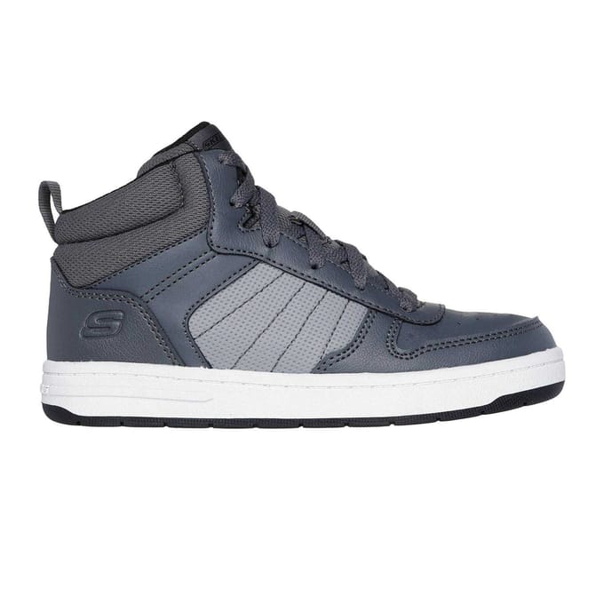 Skechers Kinderen Smith Street Hoge Sneakers (Grijs)