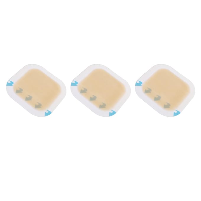 3 stuks Hydrocolloïdverbanden Zelfklevend Verborgen Wondverband voor Doorligwonden Blaarverzorging white