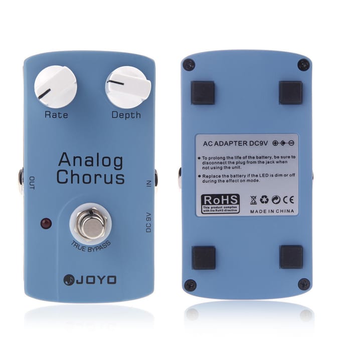 JOYO JF-37 ANALOG CHORUS Effectpedaal voor elektrische gitaar met True Bypass gray