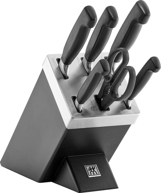 Zwilling Four Star - Messenset - 7-delig - Zelfslijpend - Zwart