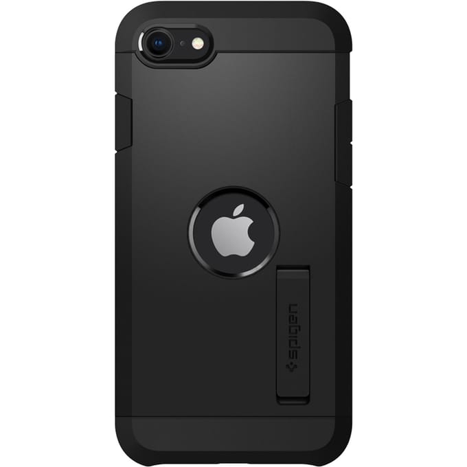 Spigen Tough Armor Backcover voor de Apple iPhone SE (2022 / 2020) - Zwart