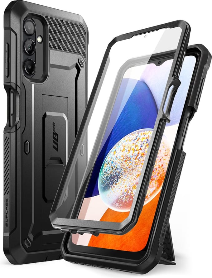 Supcase i-Blason Unicorn Beetle Pro Case voor Samsung Galaxy A14 4G/5G - Zwart