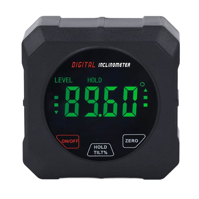 Digitale Hoekmeter Hoge Nauwkeurigheid LCD Touchscreen Elektronisch Waterpas en Hoekmeter black