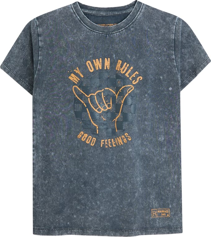 4PRESIDENT T-shirt jongens - Ombre Blue - Maat 98