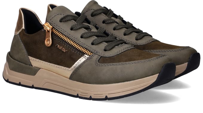 Rieker Sneakers - Dames - Groen - Maat:36