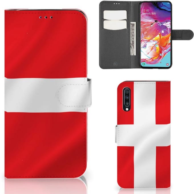 Samsung Galaxy A70 Bookstyle Case Denemarken