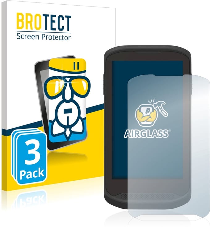 Screenprotector 3 Stuks voor Zebra TC25 / TC20 Touch Beschermglas transparant