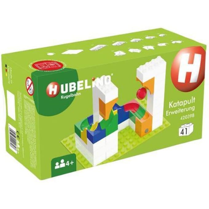 Hubelino Knikkerbaan Uitbreidingsset Katapult - 41dlg.