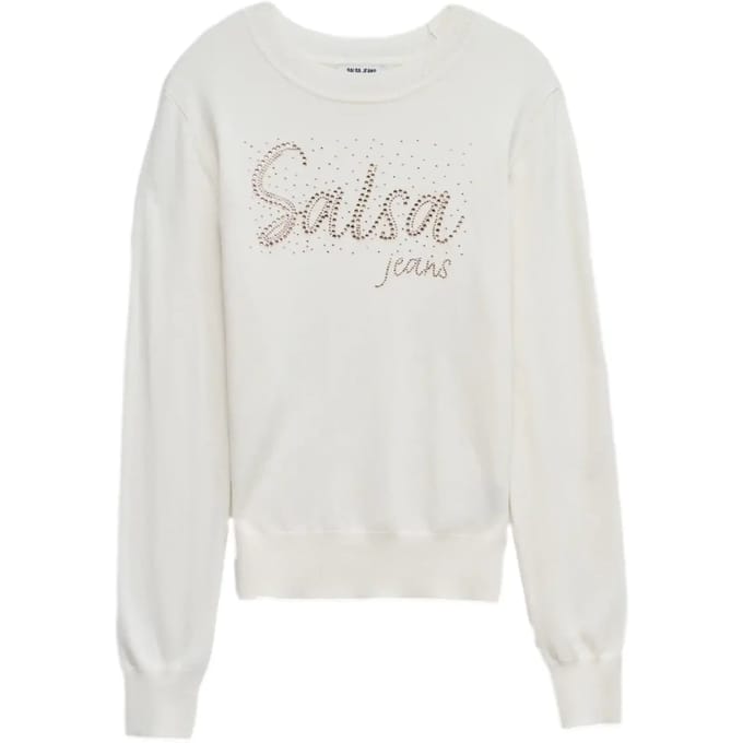 Pullover met logo dames Salsa Jeans