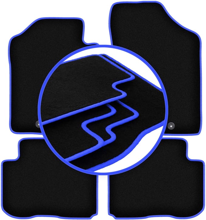 CARLUX-BLUE automatten voor: Kia Carens III minivan (2006-2010)