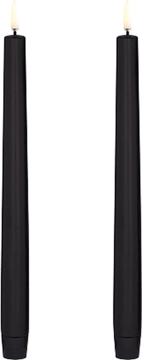 Uyuni Led Tafelkaars Zwart - 25cm - Set van 2