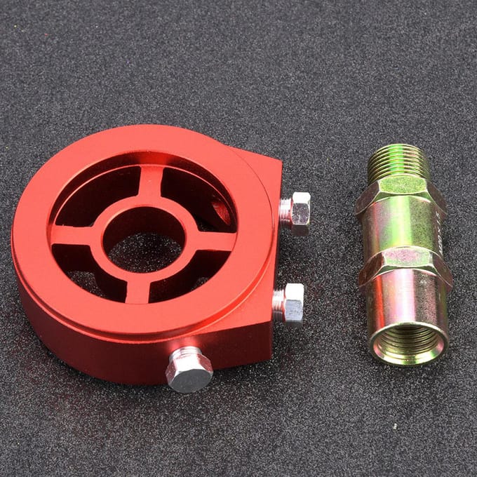 Universele Aluminium Oliekoeler Sandwichplaat Oliedruk Temperatuurmeter Adapterkit