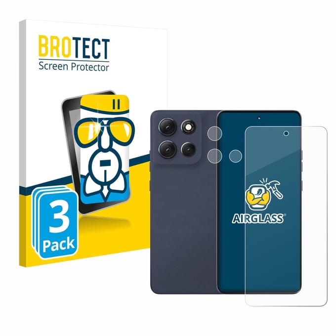 Screenprotector 3 Stuks voor Motorola Moto G86 Power (Voor+Camera) Beschermglas transparant