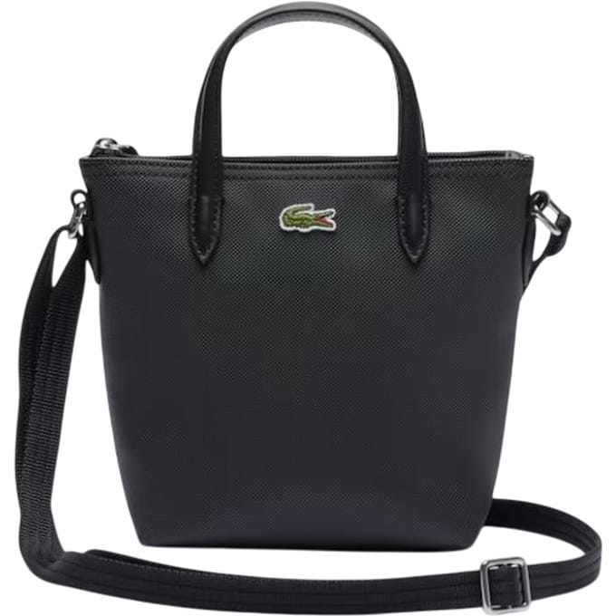 LACOSTE schoudertas handtas Shopping Cross Bag Noir zwart