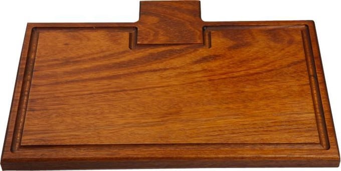 Hamburger | steak plank Chef - irokohout - 36 x27 cm