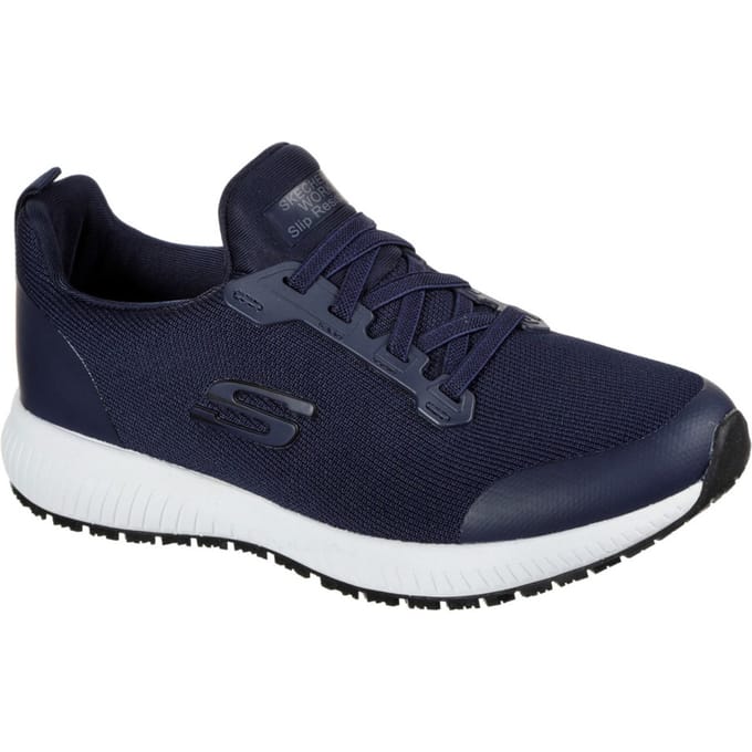 Skechers Dames Squad Slipbestendige Veterschoenen voor Veiligheid