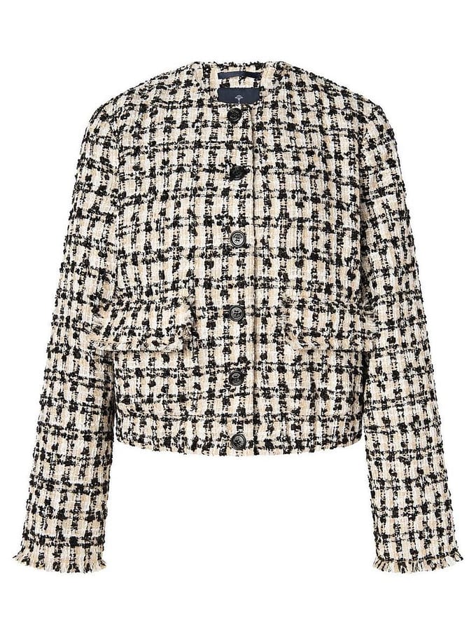 Regular Fit blazer in bouclé-look model 'Jenifer'