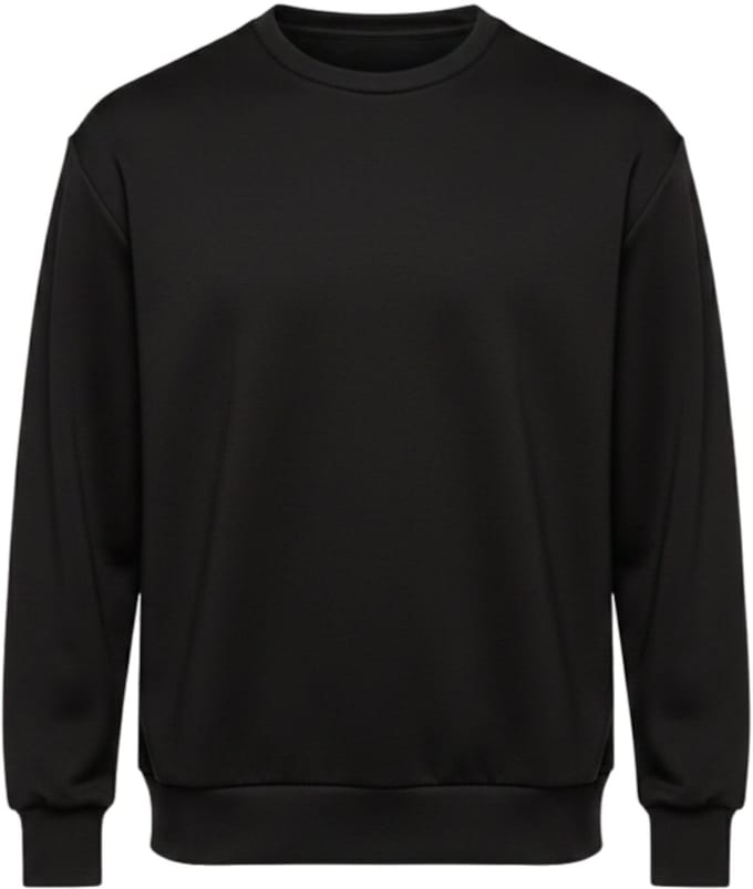 OMBRE Sweater - Regular Fit - Viscose - Lange Mouw Zwart M